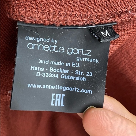 Annette Görtz Rust Extra Fine Merino Wool Sweater M - Picture 7 of 16
